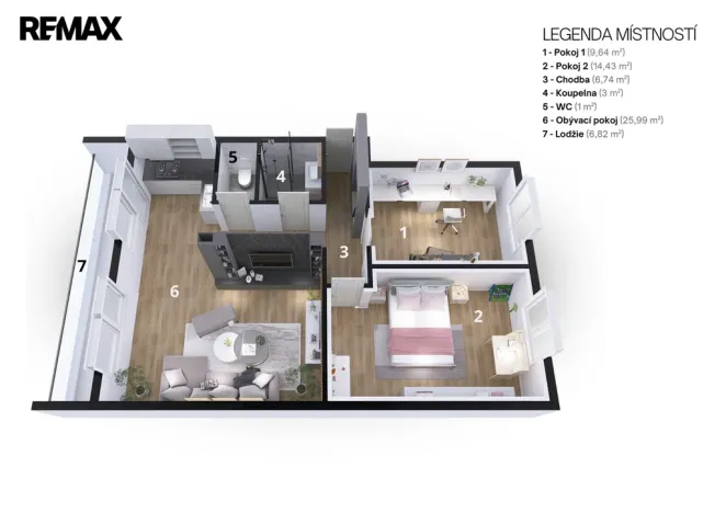 Prodej bytu 3+kk, Dvůr Králové nad Labem, Sadová, 67 m2