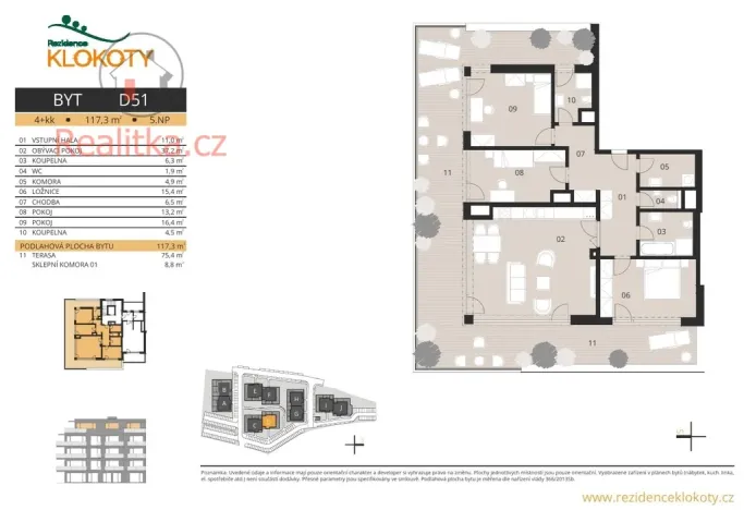 Prodej bytu 4+kk, Tábor, Jaroslava Vacka, 117 m2