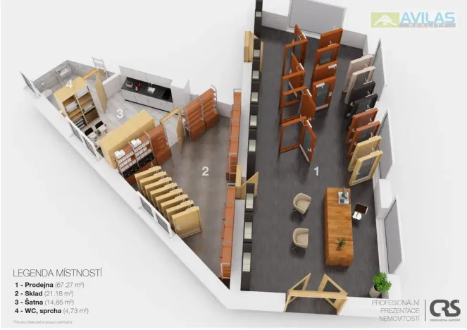 Pronájem obchodního prostoru, Týnec nad Sázavou, K Lesíku, 108 m2