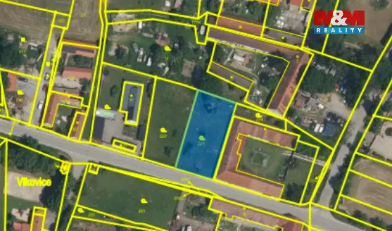 Prodej pozemku pro bydlení, Lišov - Vlkovice, 886 m2