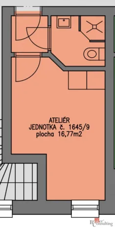 Prodej bytu 1+kk, Hořovice, Pražská, 16 m2