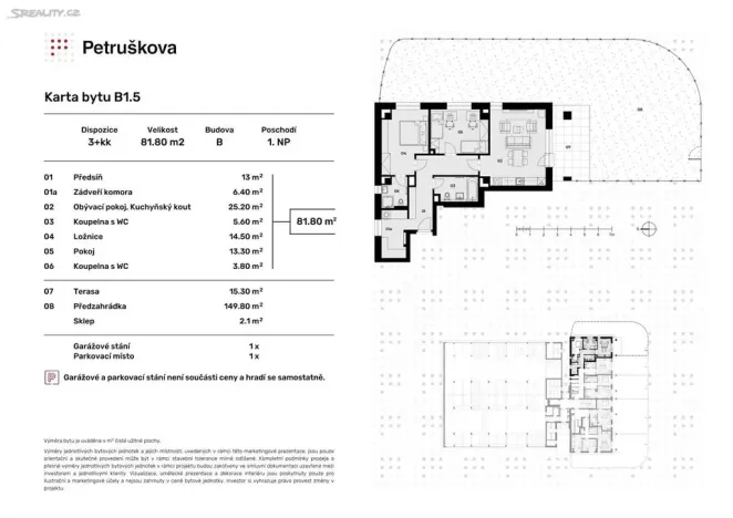 Prodej bytu 2+kk, Ostrava - Zábřeh, Petruškova, 53 m2