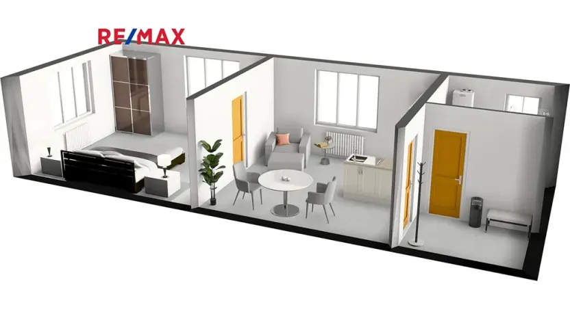 Pronájem bytu 2+kk, Žandov, Pod Dubovkou, 54 m2