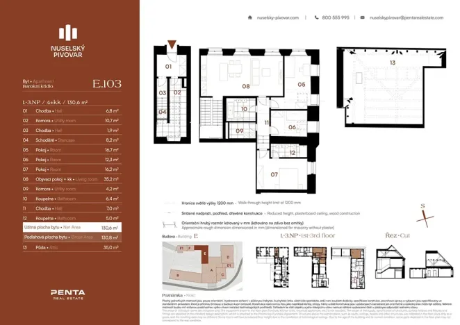 Prodej bytu 4+kk, Praha - Nusle, Bělehradská, 131 m2