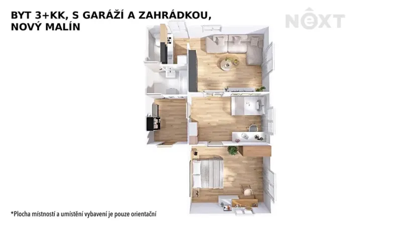 Prodej bytu 3+kk, Nový Malín, 65 m2