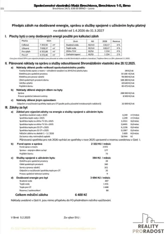 Prodej bytu 3+1, Brno, Brechtova, 74 m2