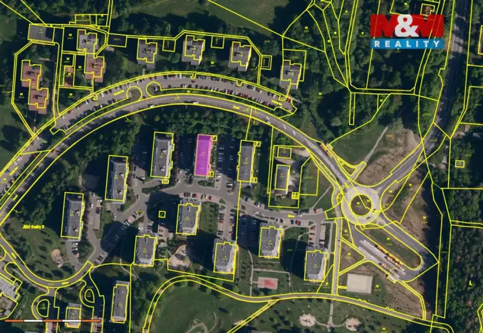 Pronájem garážového stání, Zlín, Zelinova, 14 m2