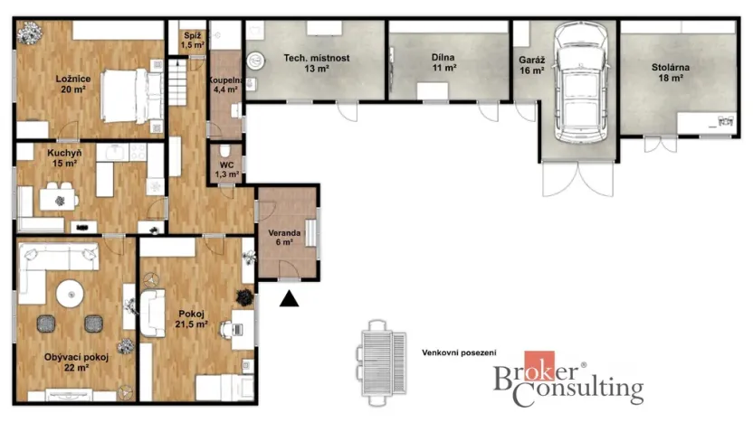 Prodej rodinného domu, Olomouc - Chomoutov, Dalimilova, 101 m2