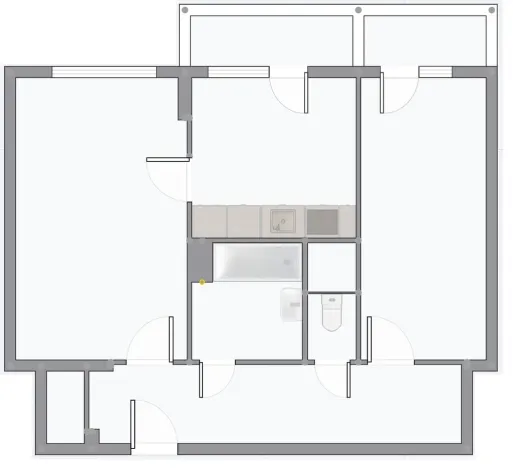 Prodej bytu 2+1, Ostrava, Dr. Martínka, 53 m2