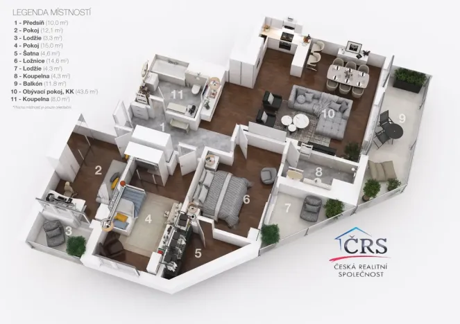 Prodej bytu 4+kk, Praha - Stodůlky, Ferrariho, 136 m2