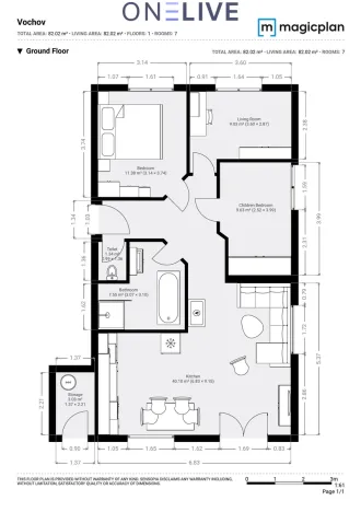 Pronájem bytu 4+kk, Vochov, 81 m2