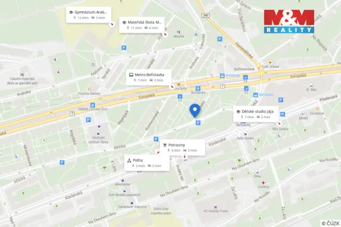 Pronájem bytu 2+1, Praha - Vokovice, Súdánská, 56 m2