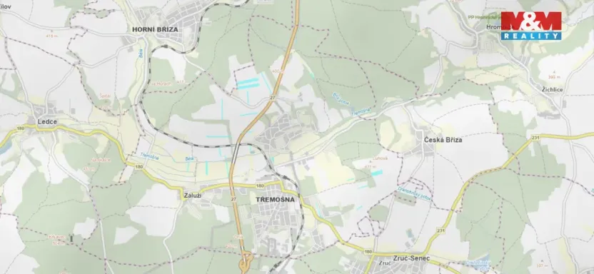 Prodej louky, Třemošná, 2118 m2