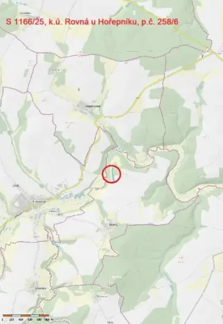 Prodej lesa, Rovná, 2569 m2
