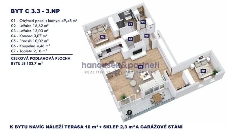 Prodej bytu 3+kk, Vrchlabí, Pražská, 103 m2