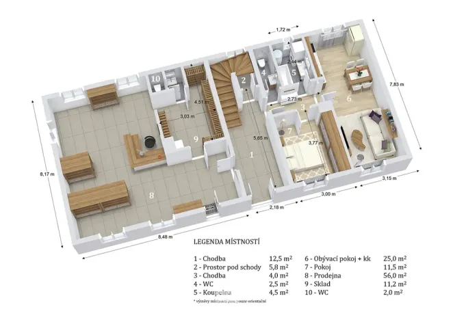 Prodej vícegeneračního domu, Brodek u Konice, 280 m2