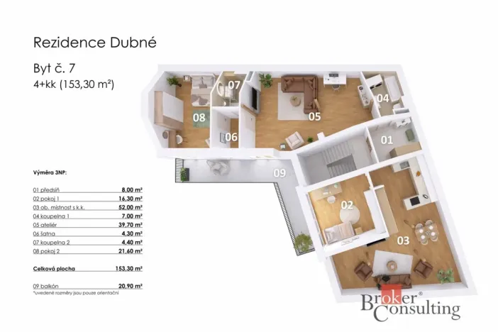 Prodej bytu 4+kk, Dubné, 153 m2