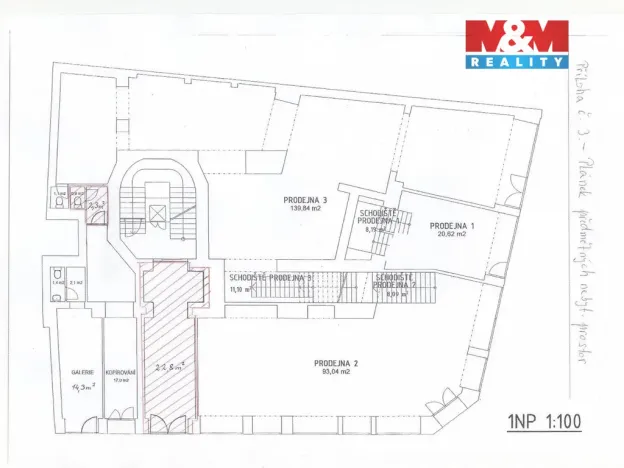 Pronájem obchodního prostoru, Brno, Kobližná, 26 m2