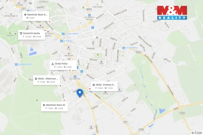 Prodej bytu 2+1, Aš, Palackého, 52 m2