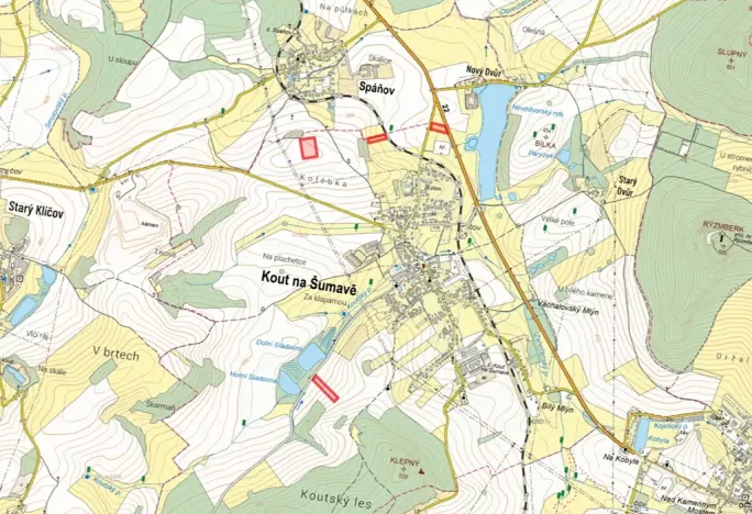 Prodej pole, Kout na Šumavě, 31661 m2