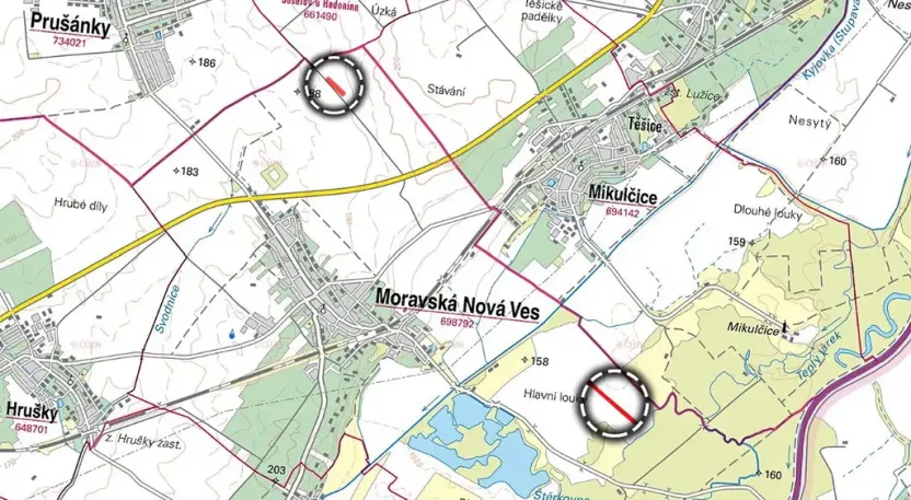 Prodej podílu pole, Moravská Nová Ves, 5594 m2