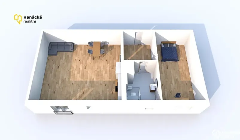 Pronájem bytu 2+kk, Olomouc, Hálkova, 61 m2