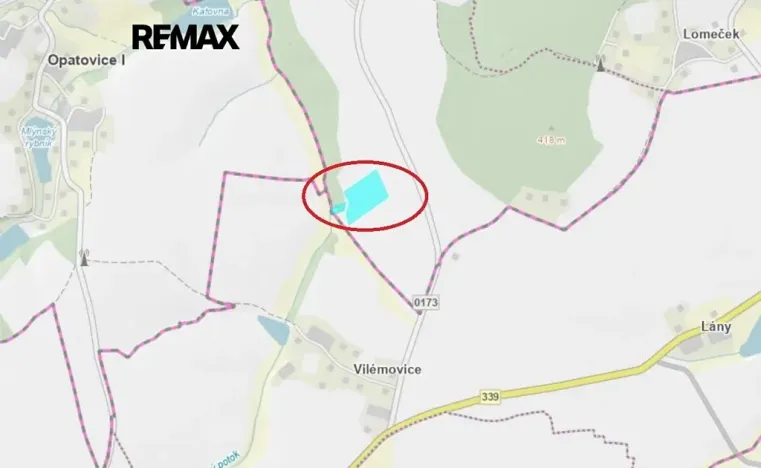 Prodej pole, Úmonín, 22505 m2