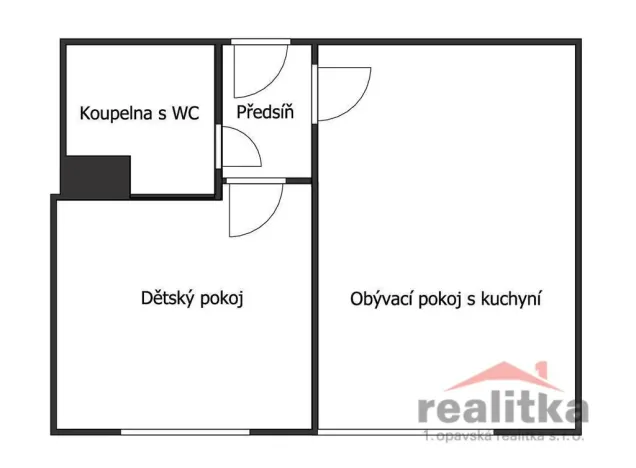 Prodej bytu 2+kk, Opava - Kateřinky, Fügnerova, 34 m2