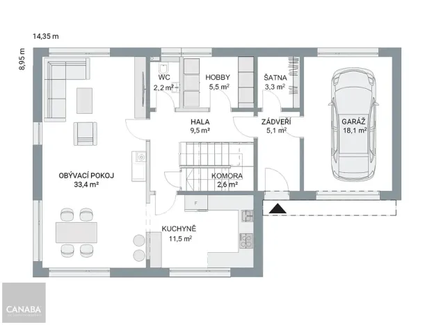 Prodej rodinného domu, Škvorec, 183 m2