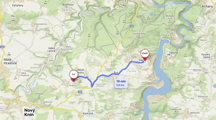 Prodej pozemku pro bydlení, Nové Dvory - Krámy, 3271 m2