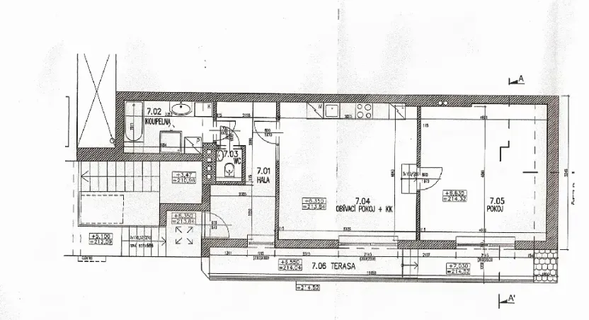 Pronájem bytu 2+kk, Praha - Smíchov, Kotevní, 66 m2