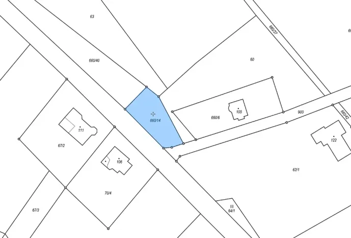 Dražba pole, Víska, 500 m2