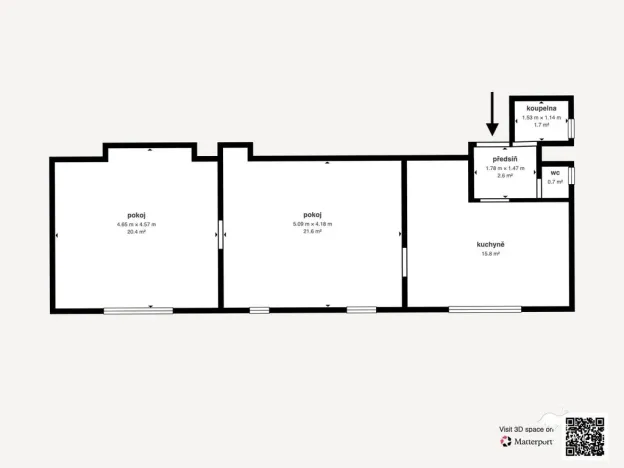 Prodej bytu 2+1, Hlohová, 64 m2