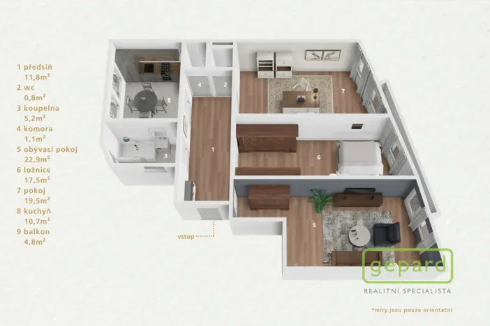 Pronájem bytu 3+1, Karlovy Vary, Sokolovská, 87 m2