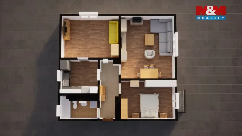 Prodej bytu 3+1, Jablonné v Podještědí - Heřmanice v Podještědí, 67 m2