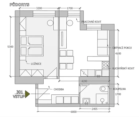 Prodej bytu 2+kk, Praha - Dejvice, Na hutích, 47 m2
