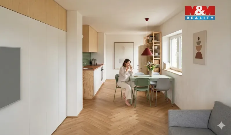 Pronájem bytu 2+kk, Moravany, 9. května, 56 m2