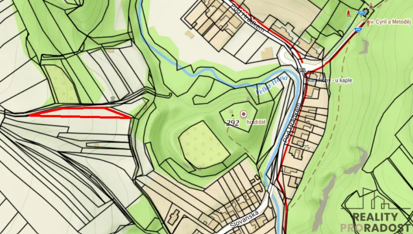 Prodej zahrady, Vyškov, 330 m2