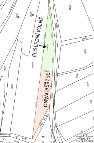 Prodej zahrady, Vyškov, 558 m2