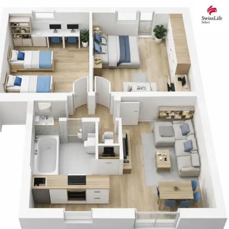 Prodej bytu 3+kk, Hrochův Týnec, Sídliště, 59 m2