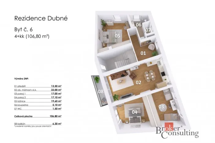 Prodej bytu 4+kk, Dubné, 110 m2