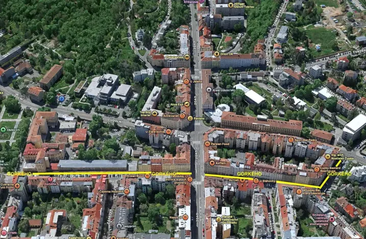 Pronájem bytu 2+kk, Brno, Gorkého, 40 m2