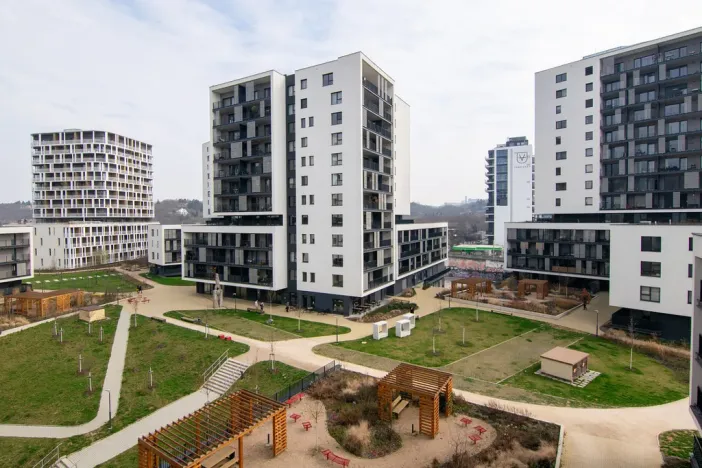 Pronájem bytu 1+kk, Praha - Modřany, Mezi vodami, 39 m2