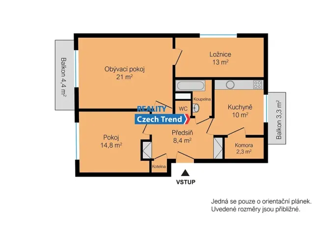 Pronájem bytu 3+1, Velký Týnec, 90 m2