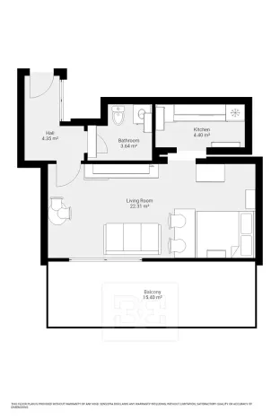 Pronájem bytu 1+1, Praha - Smíchov, Na Skalce, 35 m2