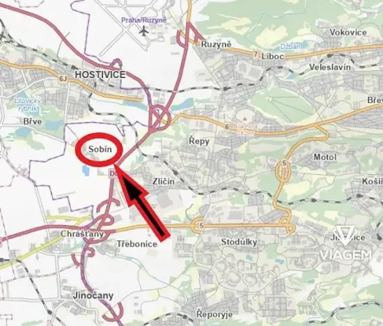 Prodej podílu pozemku pro bydlení, Praha - Sobín, 4933 m2