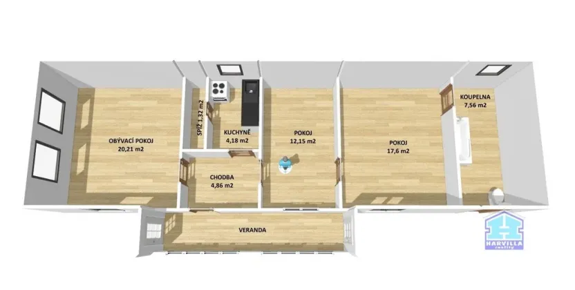 Prodej rodinného domu, Kostelec, 88 m2