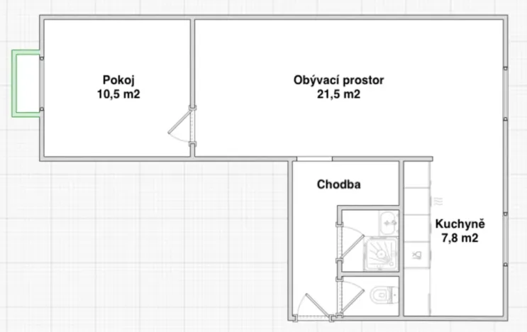 Pronájem bytu 2+1, Ústí nad Labem - Bukov, Školní, 53 m2