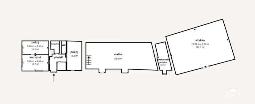 Prodej rodinného domu, Nečtiny - Čestětín, 719 m2