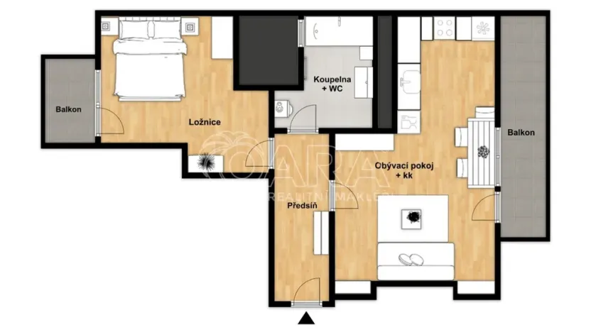 Prodej bytu 2+kk, Praha - Bubeneč, Ve struhách, 48 m2